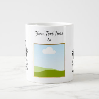 Create Your Own personalized Template Text  Giant Coffee Mug