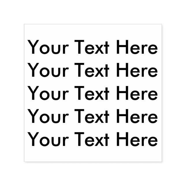 Create Your Own Personalized Text here Self-inking Stamp (Design)