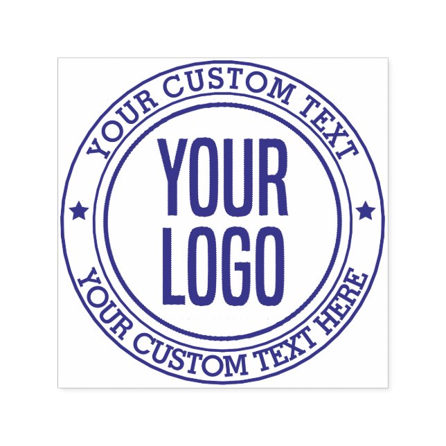 Create Your Own Personalized Text Logo Self-inking Stamp (Design)