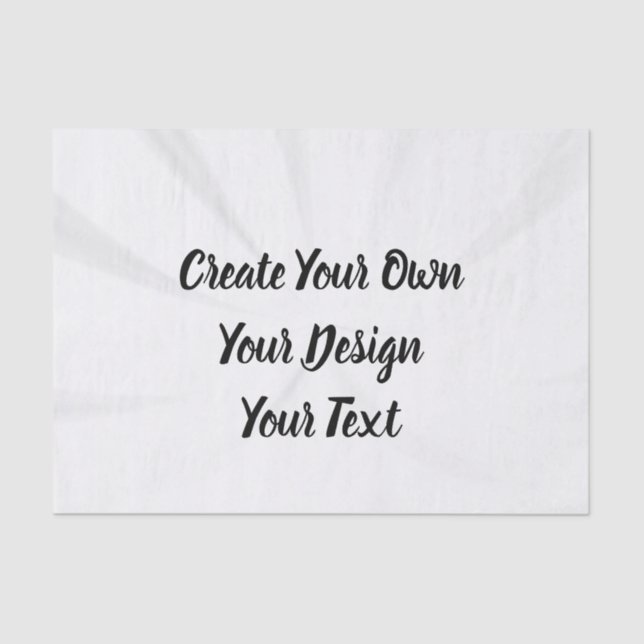 Create Your Own Personalized Tissue Paper (Front)