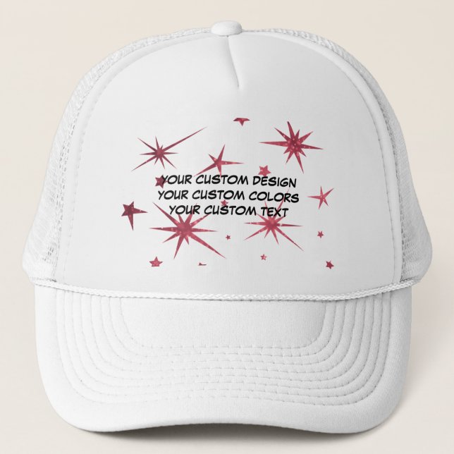 Create Your Own Personalized Trucker Hat (Front)