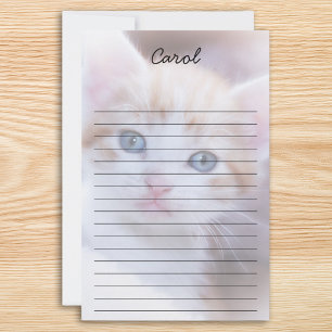 Create Your Own Personalized Two Photo Lined Stationery