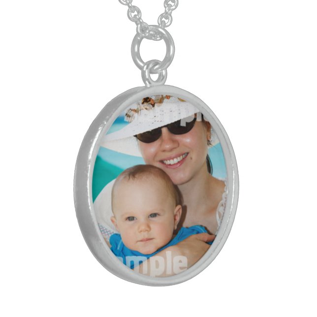 Create Your Own Personalized Unique Designer Sterling Silver Necklace (Front Left)