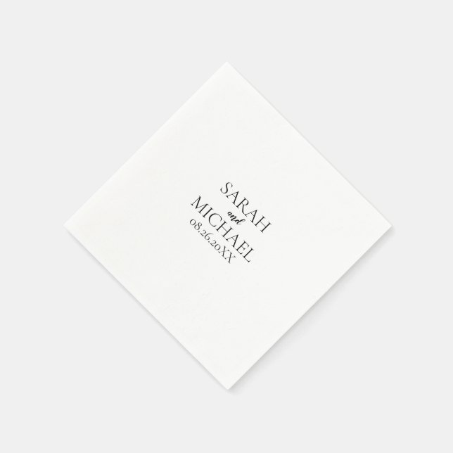 Create Your Own - Personalized Wedding Napkins (Corner)