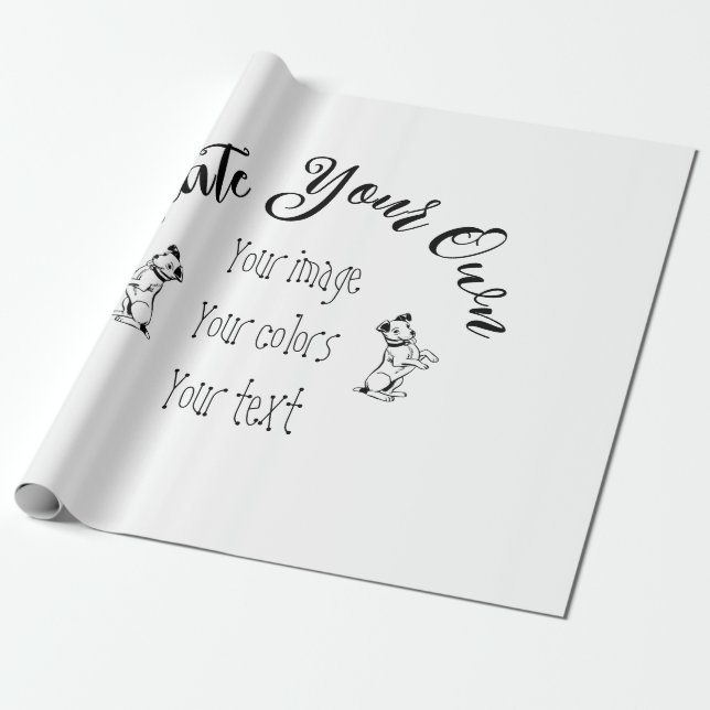 Create Your Own Personalized Wrapping Paper (Unrolled)