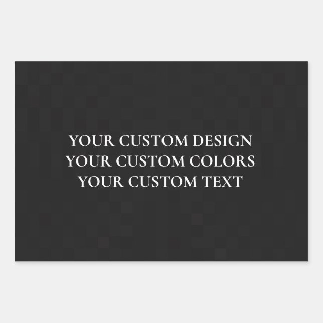 Create Your Own Personalized Wrapping Paper Sheets (Front)