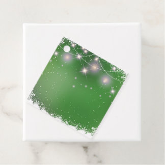 Create Your Own Personalized Xmas Lights Snowflake Favor Tags