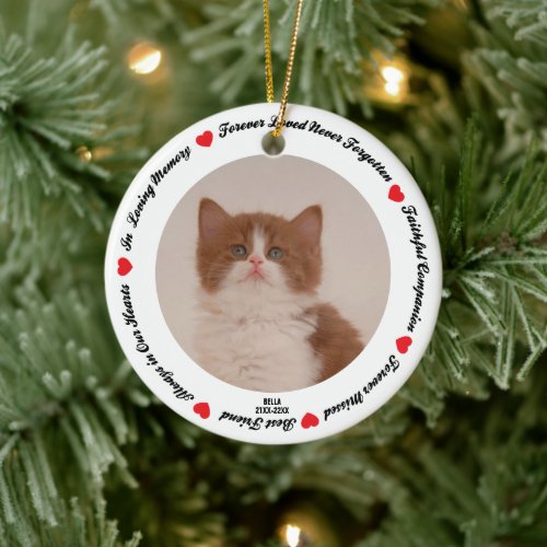 Create Your Own Pet British Shorthair Memorial  Ceramic Ornament