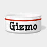 Create Your Own Pet Dish<br><div class="desc">Customize Me get Creative! great gift idea of your pets or pet friend.
Change the color of stripe or delete it.
Change the name and or edit the color and or font.
Have Fun!</div>
