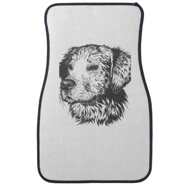 Create Your Own Pet Dog Customized Car Floor Mat (Front)