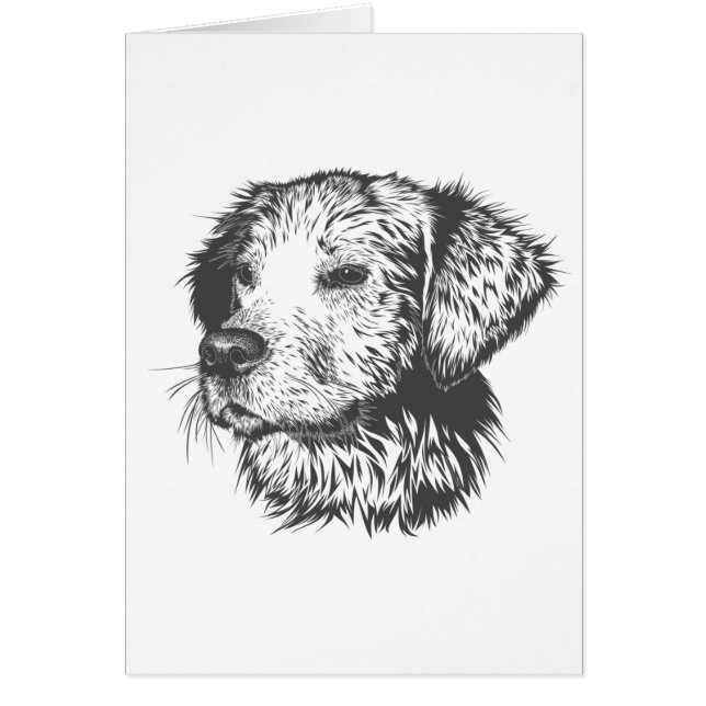 Create Your Own Pet Dog Customized Cards (Front)
