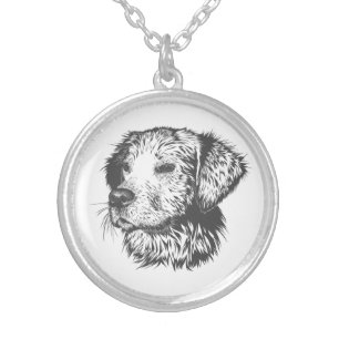 Create Your Own Pet Dog Customized Silver Plated Necklace