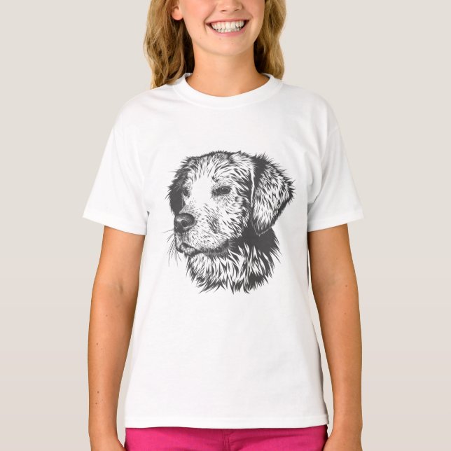 Create Your Own Pet Dog Customized T-Shirt (Front)