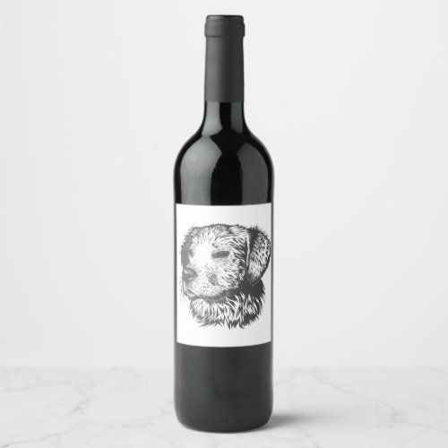 Create Your Own Pet Dog Customized Wine Label