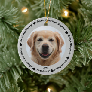 Create Your Own Pet Dog Memorial  Ceramic Ornament