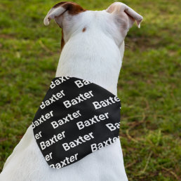 Create Your Own Pet Dog Personalized Name Bandana
