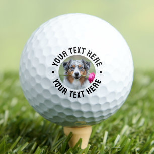 Create Your Own Pet Dog Photo Golf Balls