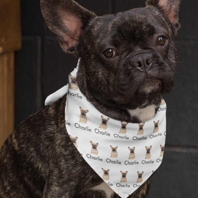 Create Your Own Pet Dog Photo Pattern Bandana (Creator Uploaded)