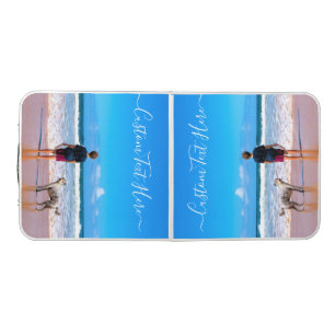 Create Your Own Pet Photo Beer Pong Table and Text