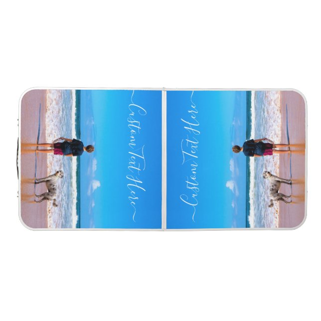 Create Your Own Pet Photo Beer Pong Table and Text (Top)