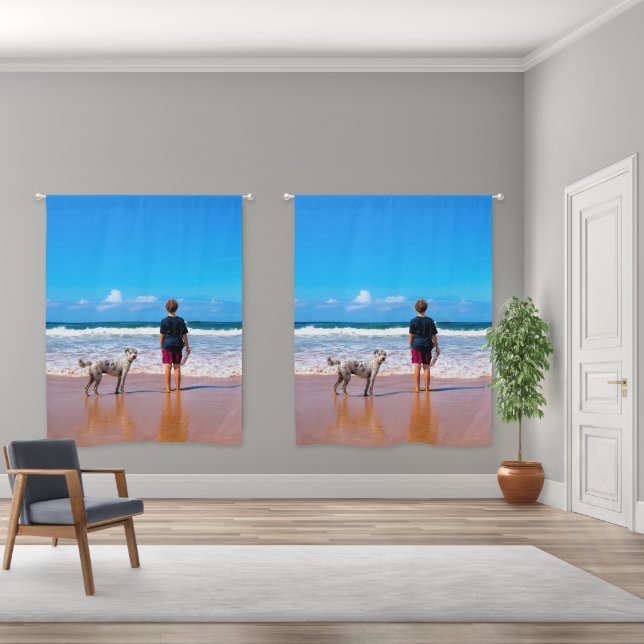Create Your Own Pet Photo Blackout Curtains (Wide)