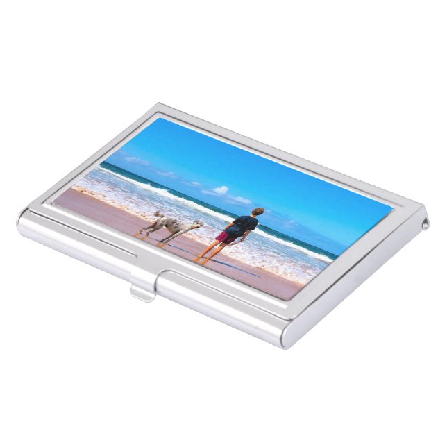 Create Your Own Pet Photo Business Card Case (Front)