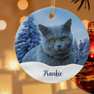 Create Your Own Pet Photo Ceramic Ornament