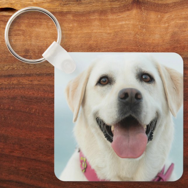 Create Your Own Pet Photo Custom Picture Keychain (Front)