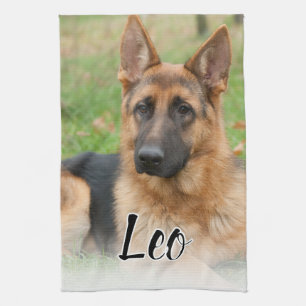 Create Your Own Pet Photo Custom Picture Name Kitchen Towel
