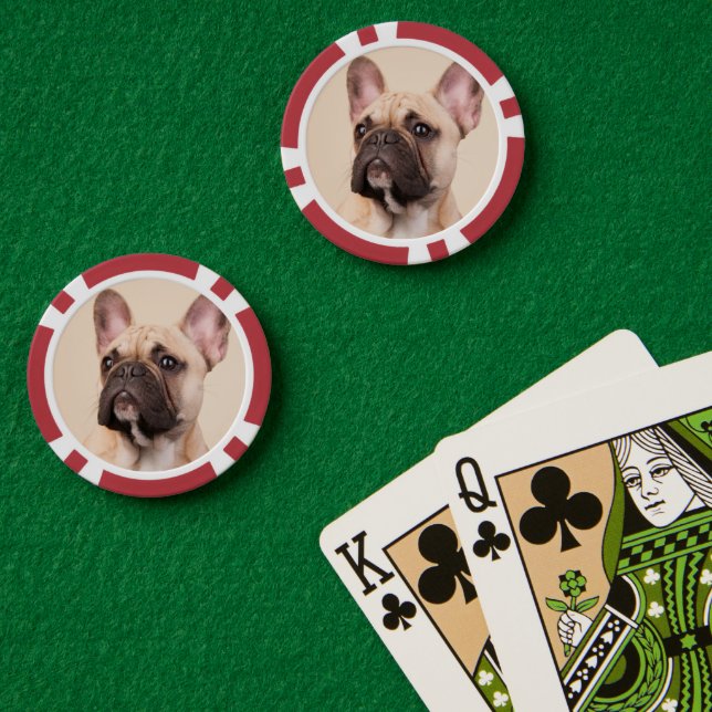 Create Your Own Pet Photo Custom Picture Poker Chips (Poker Table (Double))