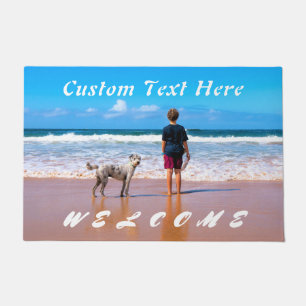 Create Your Own Pet Photo Doormat with Custom Text
