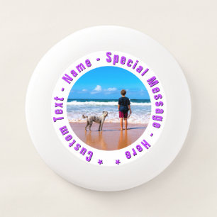 Create Your Own Pet Photo Frisbee with Custom Text
