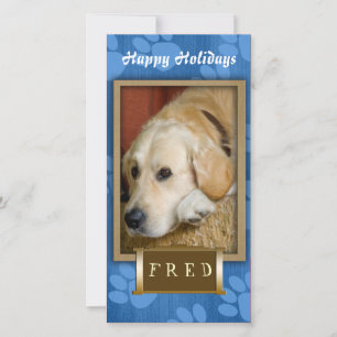 Create your own pet photo holiday card