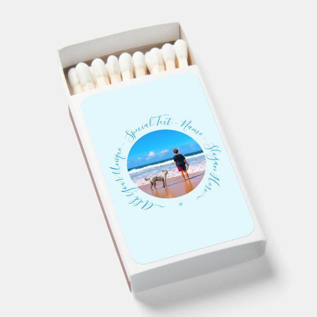 Create Your Own Pet Photo Matchboxes Custom Text (Front Open)