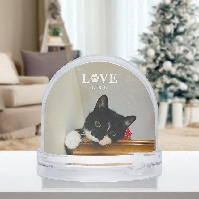 Create Your Own - Pet Photo Personalized Snow Globe (Creator Uploaded)