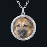 Create your own pet photo silver plated necklace<br><div class="desc">Create your own pet photo. Customize and personalize as desired.</div>