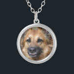 Create your own pet photo silver plated necklace<br><div class="desc">Create your own pet photo. Customize and personalize as desired.</div>
