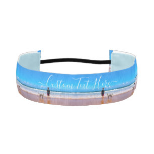 Create Your Own Pet Photo Text Athletic Headbands