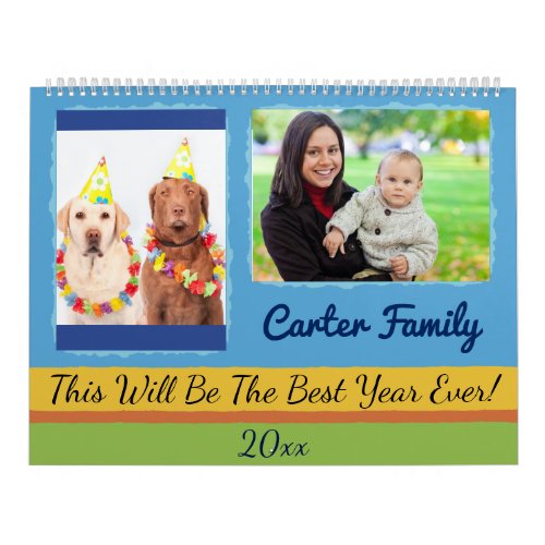 Create Your Own Pet Photos and Family Photos Calendar