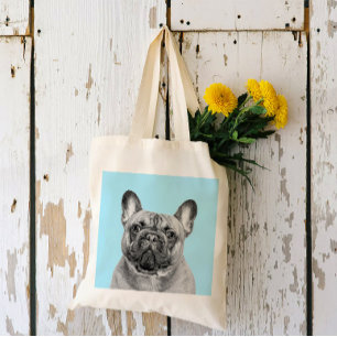 Create Your Own Pet Portrait   Black and White  Tote Bag