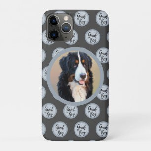 Create Your Own Pet Portrait Photo Modern Gray iPhone 11 Pro Case