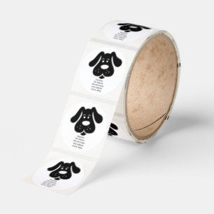 Create Your Own Pet Service Cute Dog Classic Round Sticker
