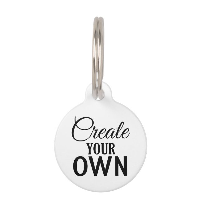 Create Your Own Pet Tag (Front)
