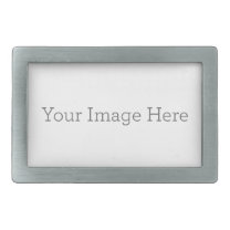 Create Your Own Pewter Rectangular Belt Buckle