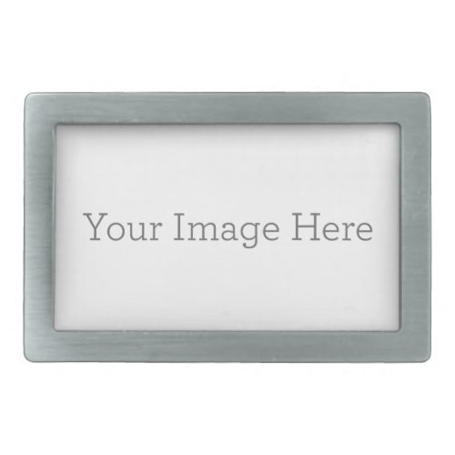 Create Your Own Pewter Rectangular Belt Buckle