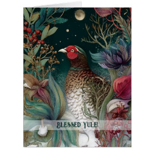 Create Your Own Pheasant Bird Winter Solstice Cards