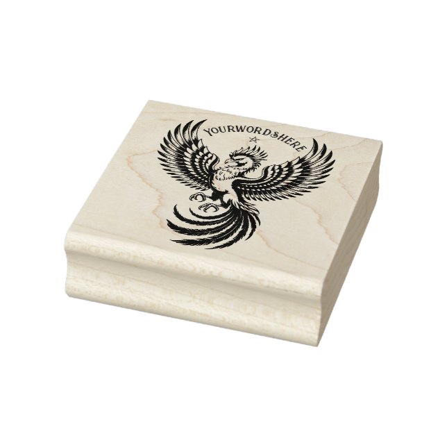 Create Your Own Pheonix Rising Logo  Rubber Stamp (Stamp)