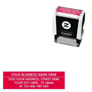 Create Your Own Phone Address Color Stamp Template