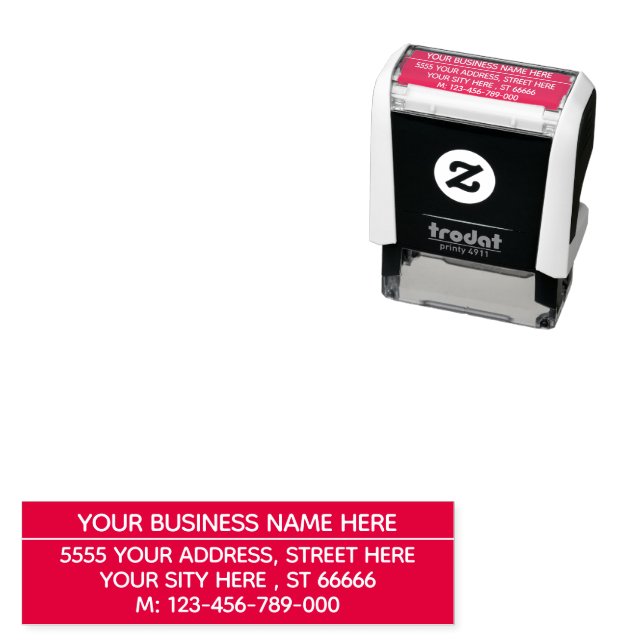 Create Your Own Phone Address Color Stamp Template (In Situ)