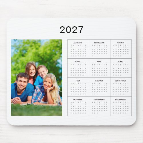 Create Your Own Photo 2027 Calendar Mousepad